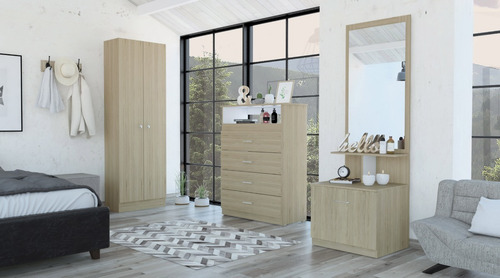 Combo Dreams 13 Closet + Comoda + Velador Multifuncional