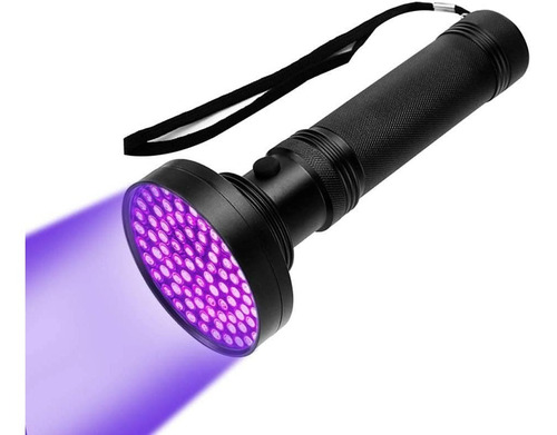 Linterna Ultravioleta 100 Led Uv Usa Pilas Múltiples Usos