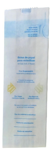 Bolsa De Papel Para Esterilizar 7.5x23x4cm. Par026 C/1000 Pz