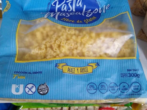 Fideos Pasta Mascalzone Sin Lactosa Sin Tacc 300g Celiaco