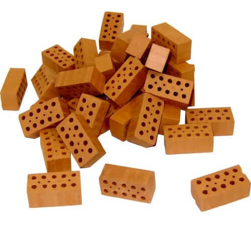 Imagem 2 de 6 de Kit Completo Para Construção - Tijolinhos Argila - 280 Pçs -