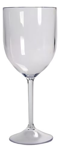 15 Taças De Vinho Acrílico 340 Ml Transparente Premium