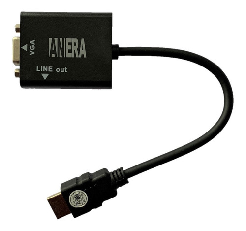 Convertidor Adaptador De Hdmi A Vga + Audio Auxiliar Full Hd