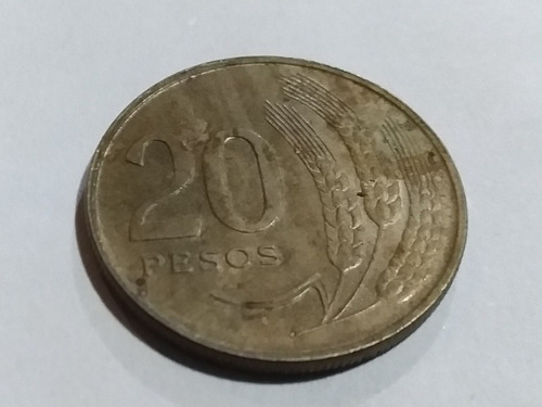 Moneda 20 Pesos 1970 Uruguay