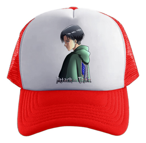 Attack On Titan Levi Ackerman Gorra Friki Tu Eres Rojo Talle Único Regulable Attack On Titan Levi Ackerman