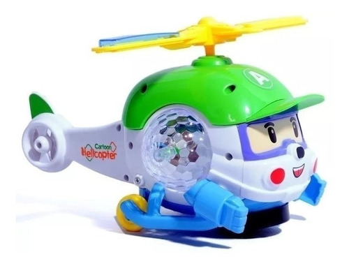 Helicóptero Brinquedo Infantil Bate E Volta Com Luz E Som