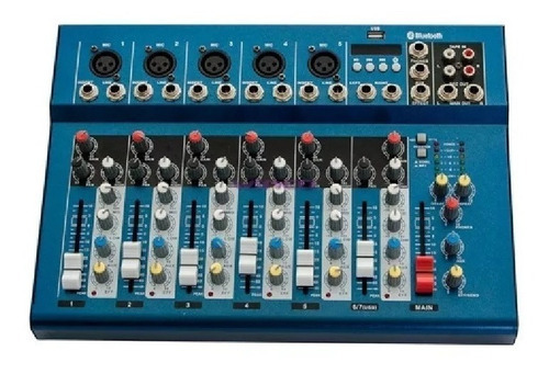 Consola Winco Mezcladora Profesional Audio 7 Canal W-237