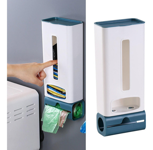 Soporte Y Dispensador De Bolsas De Plástico Para Alimentos