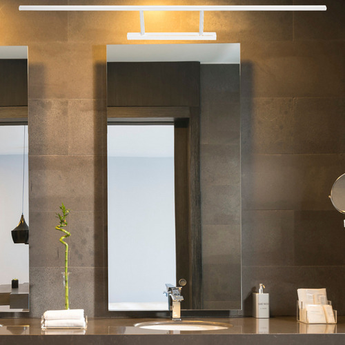 Arandela Linear Quadro Espelho Arte Branca 70cm 7w 3000k Biv