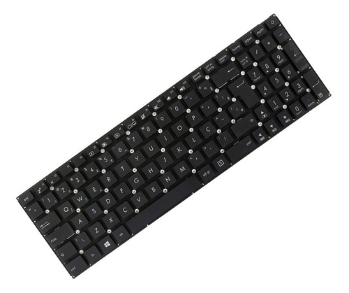 Teclado Para Notebook Compatível Com Asus F540n Cor Compare Tecla Enter Idioma Português Brasil