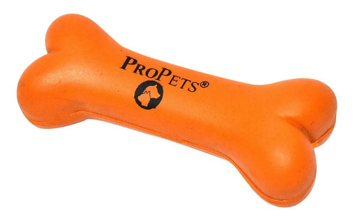 Juguete Para Perro Hueso Macizo Ch De Hule Natural Propets Color Naranja