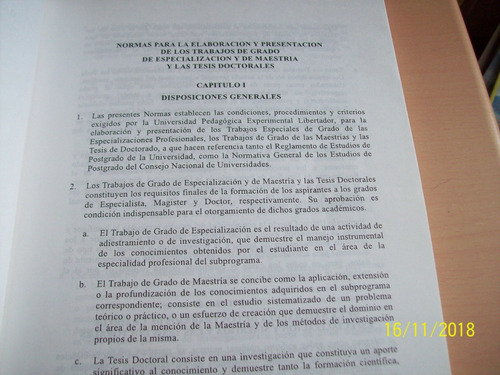 Upel. Trabajos De Grado, Especialización, Maestría Doct.. (Usado)
