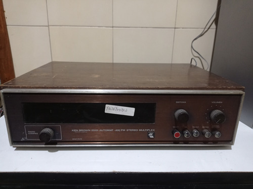Sintoamplificador Ken Brown 2001 P/reparar O Repuesto (Usado)