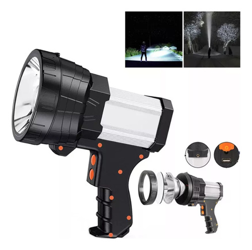 Lampara Linterna De Mano Led Spot Light Camping 12000lúmenes