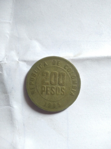 Moneda 200 Pesos De 1995 Guardada No Se Ha Limpiado Conserva
