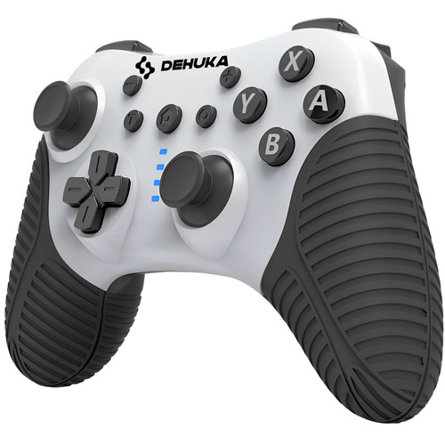 Joystick inalámbrico Dehuka Control compatible con Nintendo Switch PC Android iOS Blanco y Negro