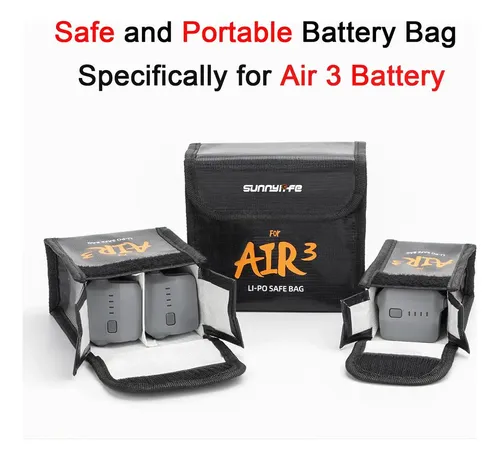 Bolsa De Seguridad A Prueba De Explosiones Para Baterías DJI NEO – Funda Ignífuga Con Cremallera Para 3 Baterías, Protección Contra Radiación Y Golpes