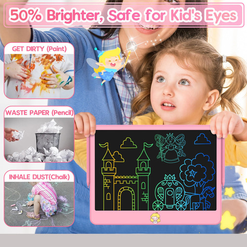 Tableta Lcd De Escritura Para Niños De 12 Pulgadas Color