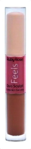 Corretivo E Contorno Duo Sculpt Feels Hb-8101 Ruby Rose Tom Cookie 60/choc Amargo 40