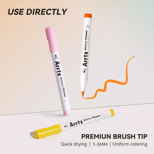 Para Rotuladores De Pintura Acrílica Arrtx De 36 Colores