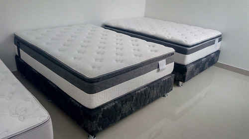 Imagen 5 de 8 de Colchon + Box Tarima 2plazas + Almohada De Regalo