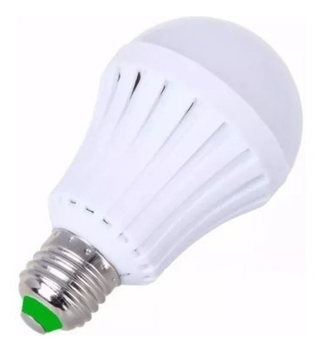 Bulbo Led 9w Doble Funcion: Lampara Y Luz De Emergencia 4 Hs