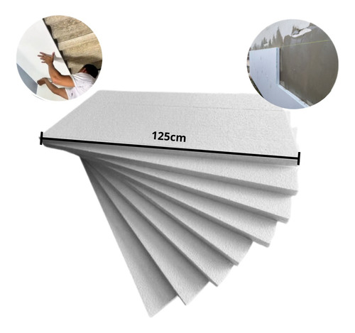 Isopor Para Teto Sem Ranhura 22 Un 125x62,5cm-30mm