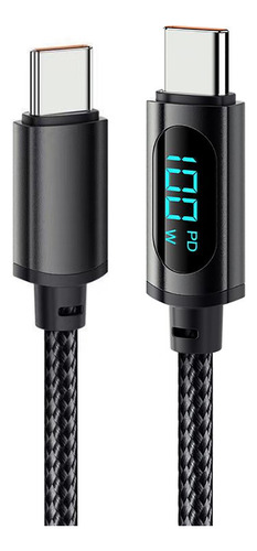 2 Metros Cable Carga Rápida Usb Tipo C 5a 100w Universal