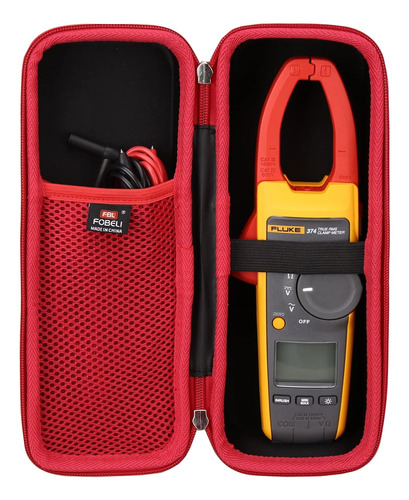 Funda De Transporte Rígida De Eva Para Fluke 374 True-rms Ac