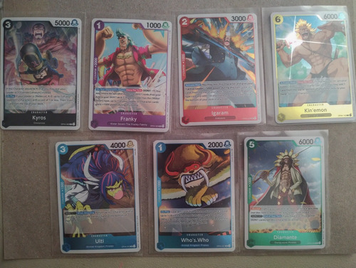 One Piece Tcg Op04  7cartas Kingdoms Of Intrigue Nojugadas