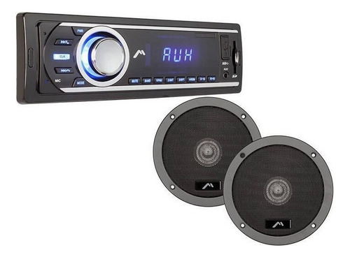 Autoestereo Bluetooth Y 2 Bocinas Mitzu Mcs-9974boc Fm Usb