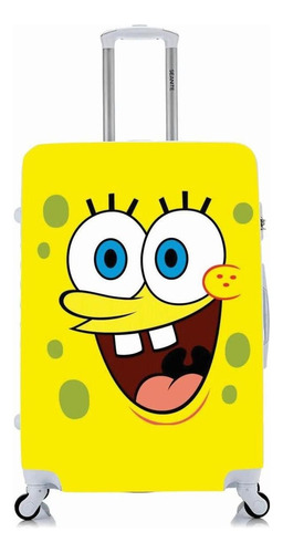 Capa Protetora Para Mala Viagem Média Bob Esponja Animado