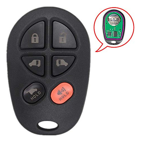 Keyless Entry 6 Button Remote Car Key Fob For Toyota Si...