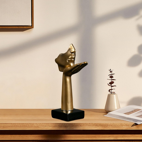 2 Uds Figura Abstracta Nórdica Escultura Soplar Besos