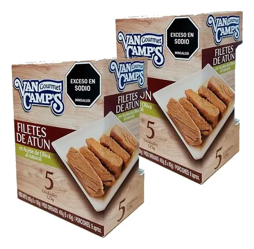 2 Filetes De Atun Aceite Van Camps X 5 B - g a $110