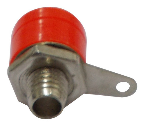 Imagen 2 de 3 de Conector Banana Rojo Montaje Chasis Unidad