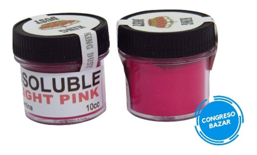 Colorante Comestible En Polvo Liposoluble Rosa King Dust