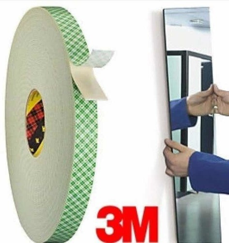 Cinta Doble Faz 3m Espuma 19mm 3/4 X 33 Mts Verde