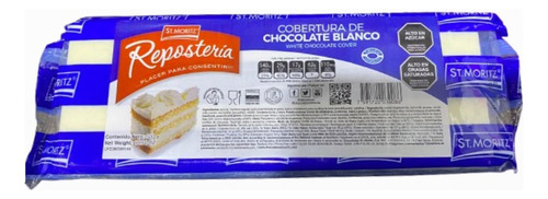 Chocolate Cobertura Blanco 250gr St Moritz