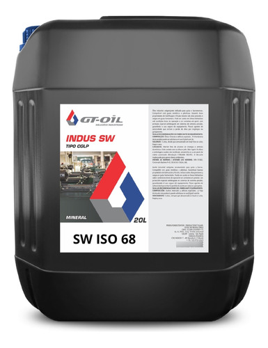 Óleo Antigotejante Guias Barramentos Sw Iso 68 Gt Oil 20l