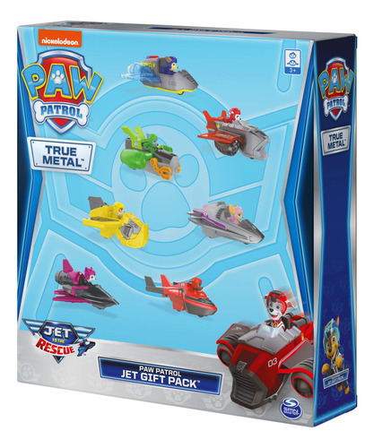 Toy Paw Patrol True Metal Jet To The Rescue Con 7 Vehículos