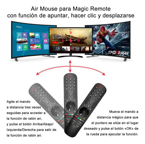 Control Remoto Para LG Magic Mr22ga Smart Tv Voz Puntero