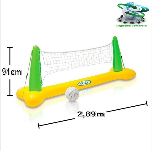 Juego Piscina Cancha De Voleibol Inflable Intex 56508