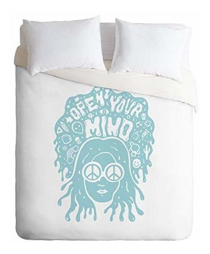 Society6 Doodle De Meg Open Your Mind En Mint King Juego De 