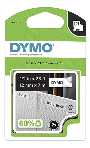 Dymo D1. Cinta De etiquetado Estandar Para Rotuladoras Lab