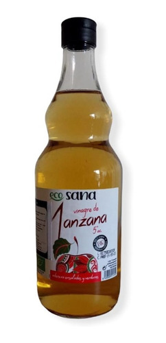 Vinagre De Manzana Orgánico 750ml - Sin Filtrar - Ecosana