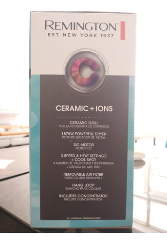 Secadora Remington Ceramic Colors (Usado)
