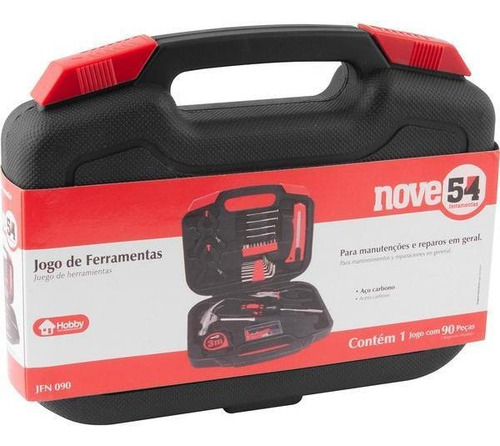 Jogo Ferramentas Com 90 Peças Jfn090 - Nove54