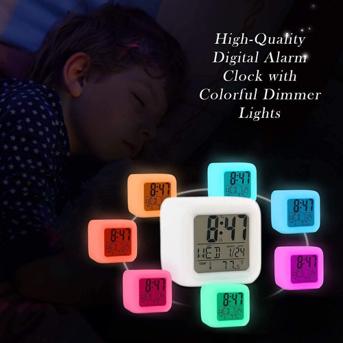 7 Colores Cambiantes De Luz Nocturna Para Niños,