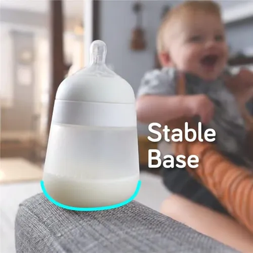 Nanobébé Biberón De Silicona Anti-cólicos 270ml/9oz 0m+ 3pz